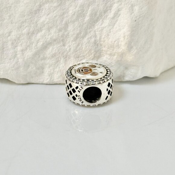 Pandora Ghost Pumpkin mickey Bead Charm S925 Silver Charm - Picture 3 of 3